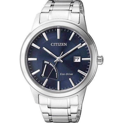 Image of Citizen Power Reserve mat og blank rustfri stål quartz med Eco-Drive Herre ur, model AW7010-54L